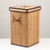 Storage basket, square, with handles, folding, 30 × 30 × 50 cm, bamboo