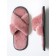 Slippers Women's cross open nose, size 36-38, color dusty rose