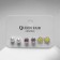 Pusets 3 pairs "Summer Stories" stars, yellow-white color in silver