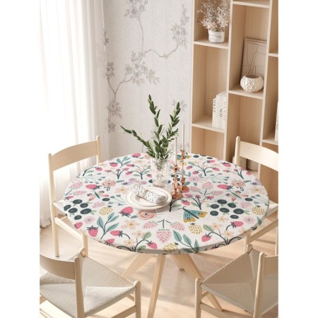 The tablecloth “Oution”, round, oxford, elastic band, size 140x140 cm, diameter 105-120 cm-2