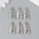 Decor for creativity Metal "Matryoshka" silver 2.7x1.1 cm