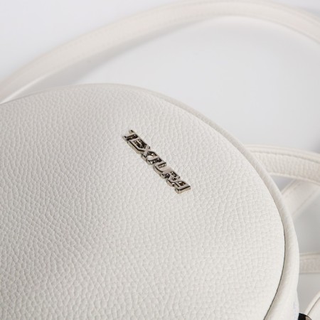 Women's backpack city, Textura, white color-3