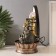 Table Polystone Fountain from the Networks, Siva and Parvati backlight gold 25x20x34 cm