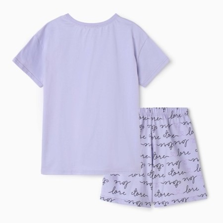 Female home set (T -shirt/shorts), lilac color, size 46-8