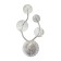 Bra Indigo, 12016/5W Nickel. 5x5W, G4, 260x65x500 mm
