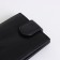 Male purse on the button, black color