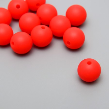 Busina silicone "Round" red-orange d = 1.2 cm