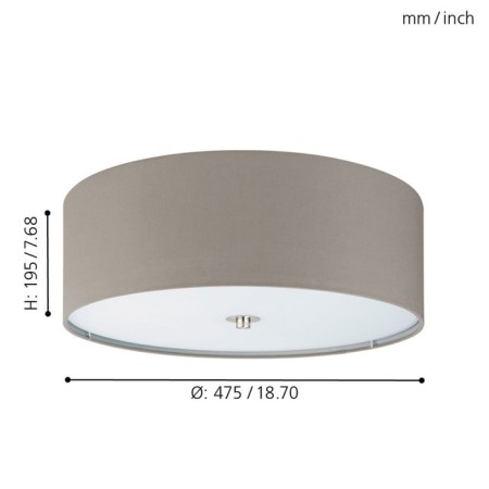 Passteri lamp, 3x60W E27, Nickel color-2
