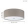 Passteri lamp, 3x60W E27, Nickel color
