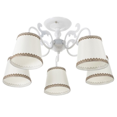 Chandelier 2144/5 E14 40W white 57x57x36 cm Bayerlux