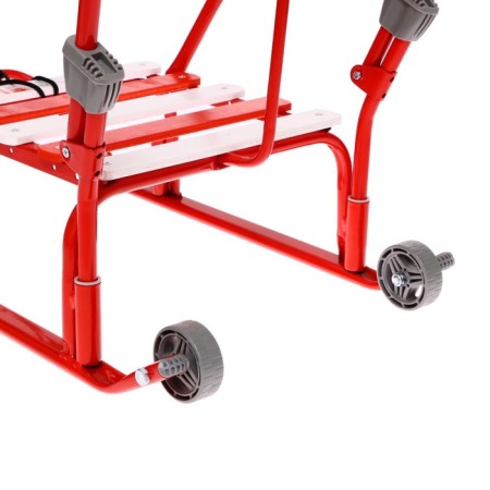 Sled "Timka 3k" with mittens, red color-4