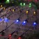 Garland "network" 2 x 1.5 m, IP44, UMS, dark thread, 192 LED, glow of multi, 220 V