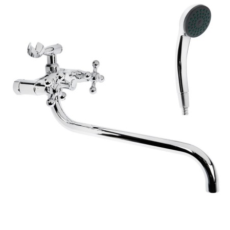 Accoona A7171 bath mixer, two -wound, brass, chrome