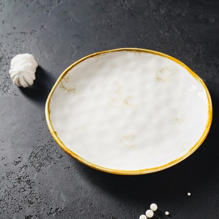 Porcelain shade of the Organic Gold, D = 21.2 cm, white color-6
