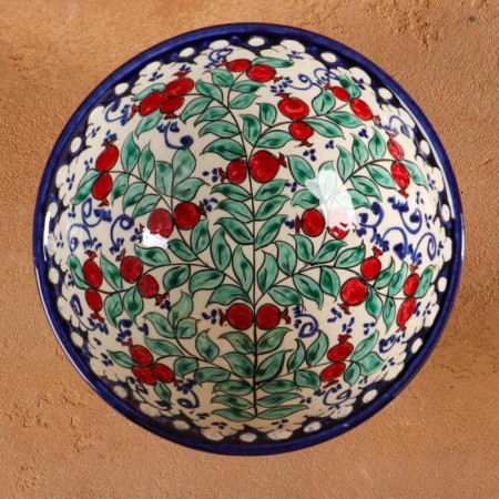 Rishtan ceramics "Grenates" 15 cm, small, mix-1