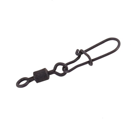 Twal with a fastener Namazu Pro Rolling Ribbed Swivel, Carbon, size 8. Test-17 kg-3