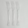 Plastic “shine” forks, set 12 pieces, silver color