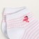 Women's socks shortened "flamingo", white/pink color, size 23-25