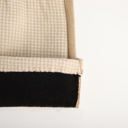 Gloves are female, dimensionless, without insulation, beige color-4
