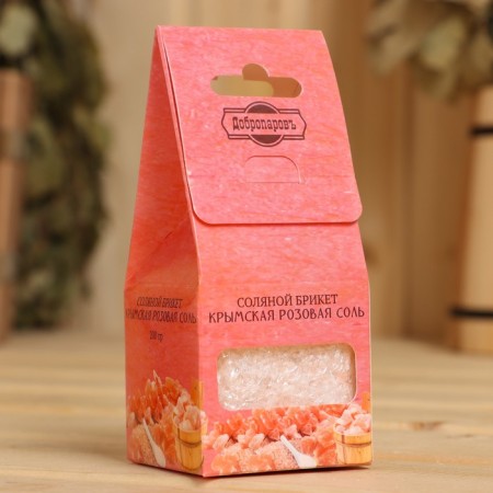 Salt briquette Cube "Crimean pink salt" 200 g-2