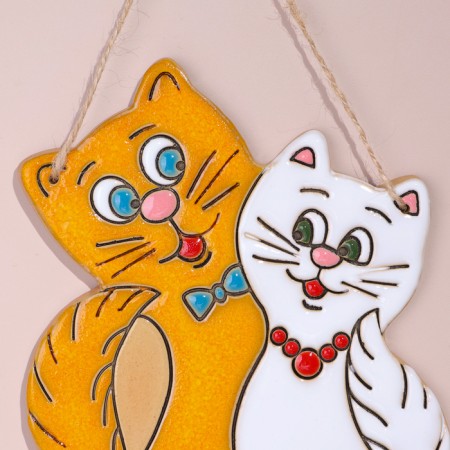 Сувенир "Котик", 15х11 см, майолика-4