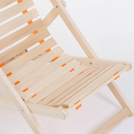 Flexible deck chair, 60 × 140 × 75cm, from linden-5