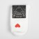 Tensor socks minku with heart, white color, size 36-39 (23-25 ​​cm)
