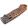 Stinger folding knife, 85 mm, hilt: steel, wood, cardboard box