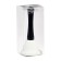 Metallic bell, desktop call "Funk", 12.5 x 5 cm, white
