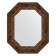 Mirror in a baguette frame, an aged tree with an ornament of 120 mm, 67x82 cm