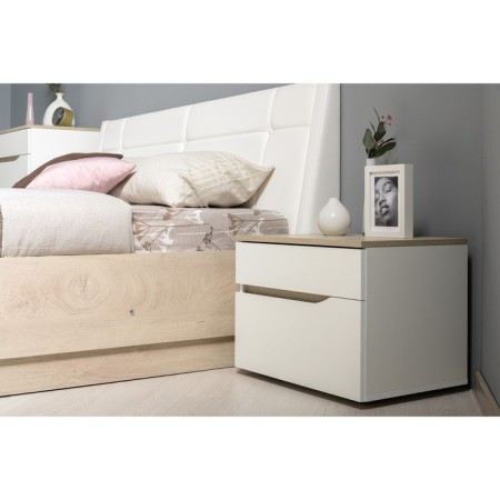 Tumbling bedside Musson 16.03, 560x394x420, white shagrin/oak endgrain-1