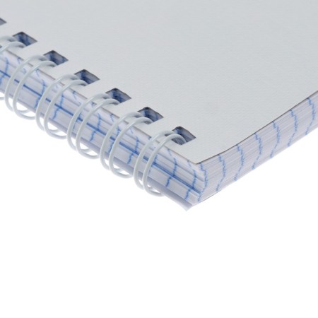 A notebook of 96 sheets in a cage on the crest "White. Metallic", boumvinyl cover, offset unit-1