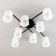 Ceiling chandelier Citilux "NILS" CL132185, 8x60W, E27, Black Color Black