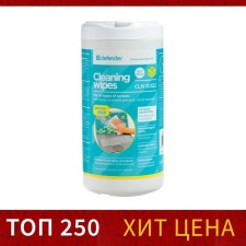 Cleaning napkins for all types of screens, Defender Cleaning Wipes, Optima, 100 pieces in a tube