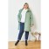 Female coat, size 62, green color