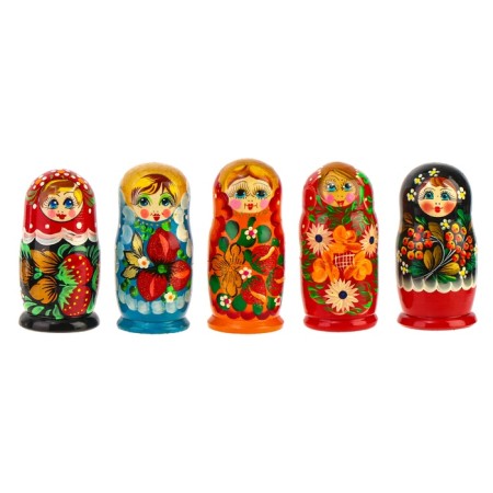 Matryoshka 3 in 1, painted, mix-7