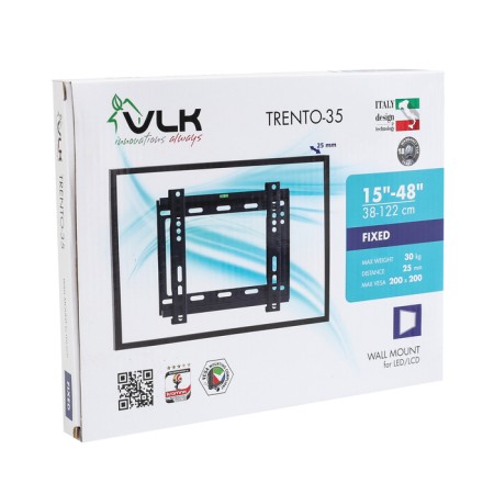 Bracket VLK Trento-35. for TV, fixed, 15-48 ", 28 mm from the wall, black-4