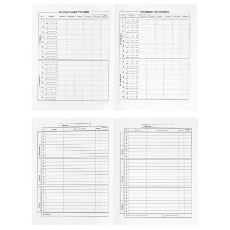 The diary is universal, for grades 1-11, "a dog with glasses", a solid cover, matte lamination, selective UV-lame, an offset block, a universal cheat sheet, 48 sheets-4