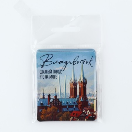 Vinyl magnet "Vladivostok" 6 x 7 cm-4