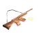 Wooden toy shoots with elastic bands "Automat" 57 × 11.5 × 2 cm