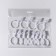 A ring for a cornice, with a clamp, d = 33/38 mm, 12 pcs, white color