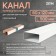 The channel is rectangular, ventilation zein, 60 x 120 mm, 0.5 m
