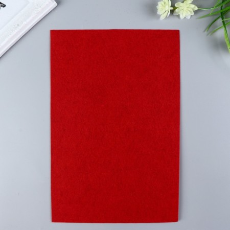 Hard felt 1 mm 20x30 cm red mix