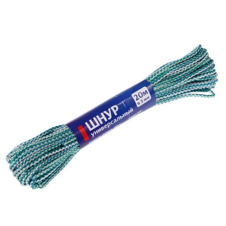 Universal cord with core of PP, D = 3 mm, 20 m, color mix-2