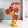 Souvenir from the evil eye "Blooming tree" gold, red 17.5x6.5x23 cm
