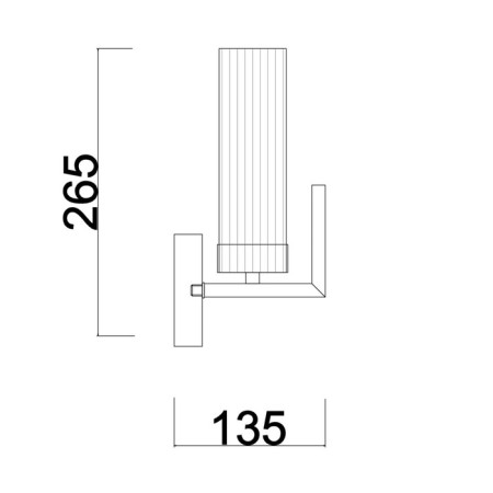 Wall lamp (sconces) ADELINE, 1xe14, color chromium-6