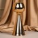 Summary metal per 1 candle "Hyacinth" Color Gold 8 x 8 x 21 cm