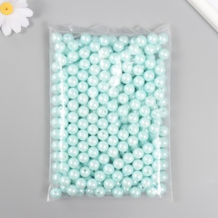 A set of beads "Pearls" d 12 mm, 250 gr, light blue-2