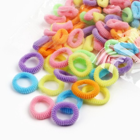 A set of hair rubber bands in a jar, 100 pieces, 1 cm, cats aristocrats-3