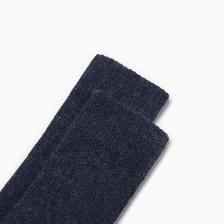 Male wool socks, indigo melange, size 29-31-1